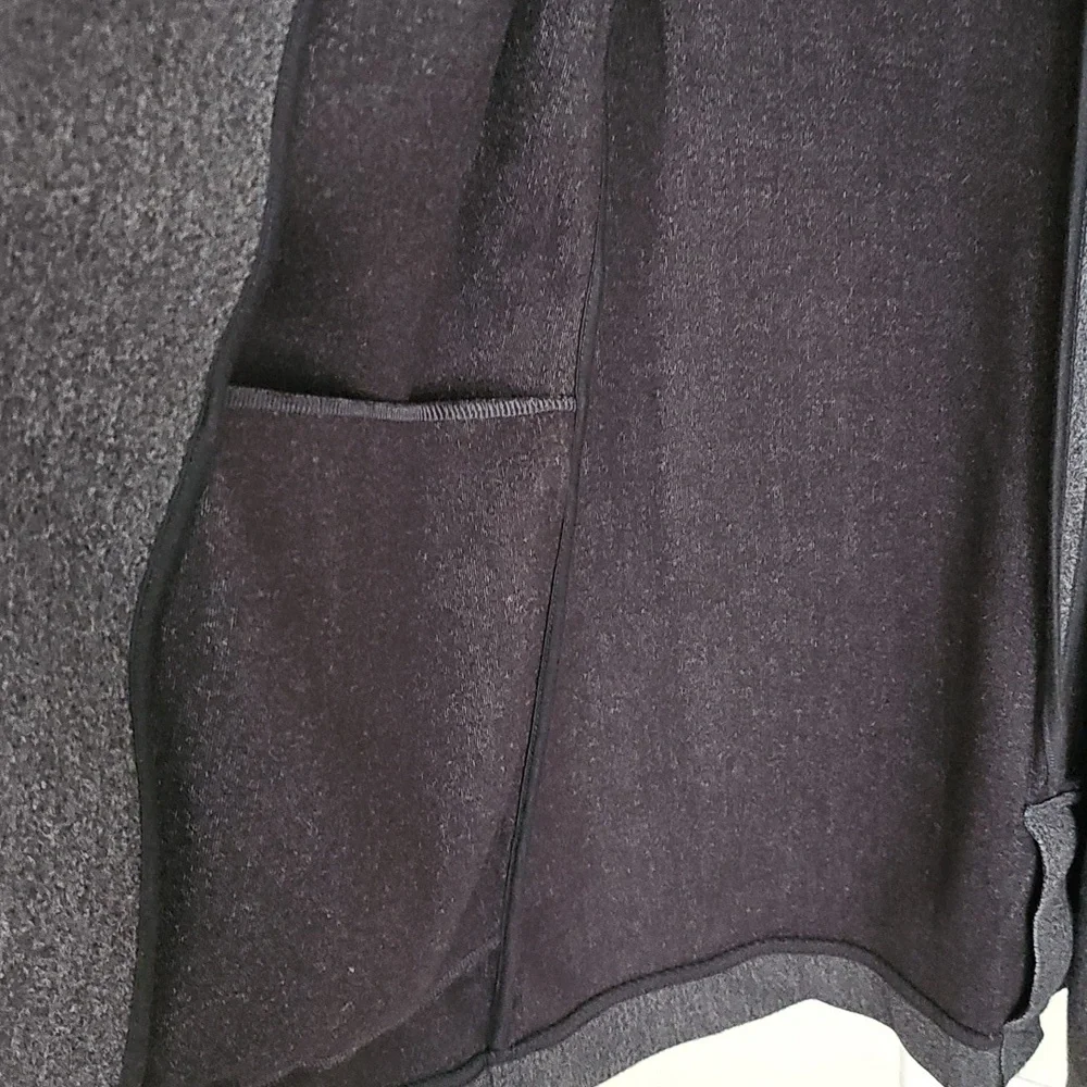 Banana Republic Factory Women's Open Front Jacket Coat Petite Medium PM Gray - Picture 4 of 5